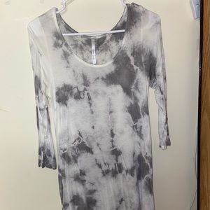 Light weight long sleeve Tie dyed dress